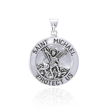 Saint Michael Silver Pendant TPD4564 - Jewelry